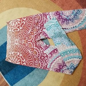 Mandala Mid Rise Seamless Leggings